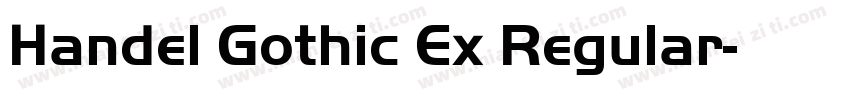 Handel Gothic Ex Regular字体转换